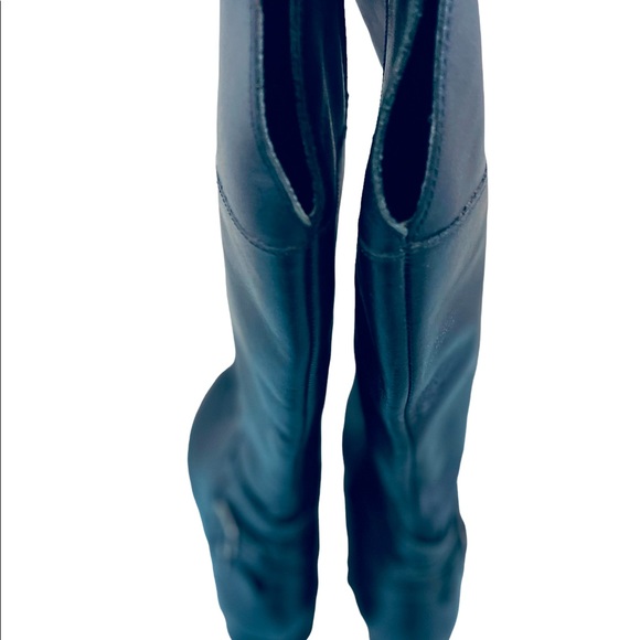 BLAKELY Brazilian Black Leather Boots Women’s Size 7M - Picture 4 of 7